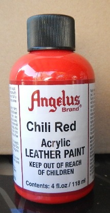 Angelus Paint Chili Red 118ml Angelus Leather Paint  Angelus 2 Thin, Angelus 2 Hard, Angelus Preparer and Degalzer Angelus Stripper Leather Paint  Leather Dye Leather Preparer Acrylic Paint